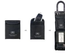 Ocean and Earth Key Signal Blocking Key Pouch