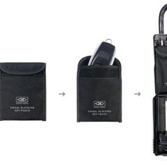 Ocean and Earth Key Signal Blocking Key Pouch