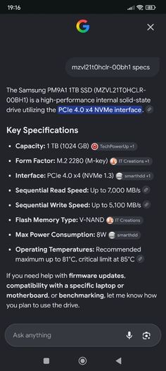 1tb Nvme Samsung 980 Pro M.2 2280 Pcie 4.0 X4 7000/5100mb/s (oem)
