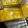 Ochre/ gold love seat Image 2