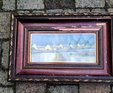 Vintage framed "evening connemara"