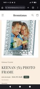 Galway Crystal Photo Frame