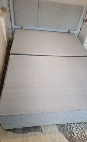 Bed base and headboard