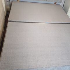 Bed base and headboard