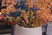 Pottery Flower Pot - Dried Flowers included.