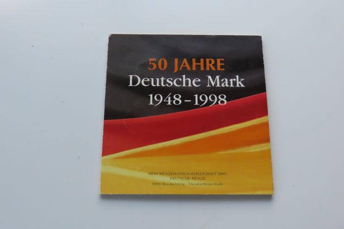 Germany Coins & Medal set 50 years Deutsche Mark 1948 - 1998