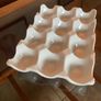 White Ceramic Egg Tray Kitchen Counter Storage Image 10