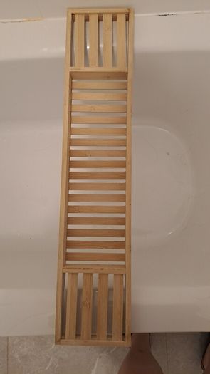 FREE Bamboo Bath Caddy / Bathtub Tray / Shelf