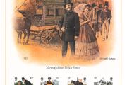 1979 Great Britain Limited Edition Lithographed Print measuring 333mm X 257mm showing Metropolitan Police Force Commemorative stamps with First Day of Issue Cancel