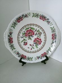 Vintage  'Vivaldi '  Handled Cake Plate