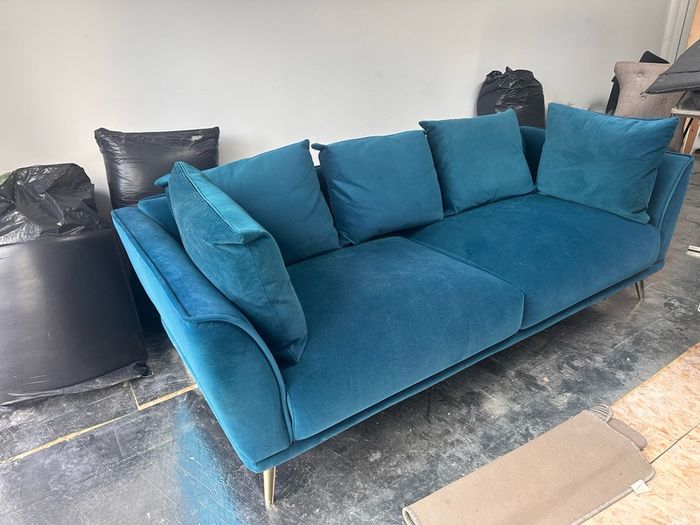 Teal couch