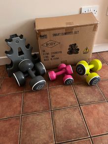 Body Sculpture Dumbbell Set 6 Dumbbells + Stand & Box