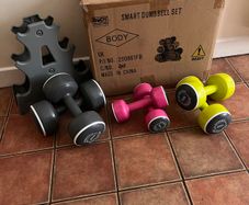 Body Sculpture Dumbbell Set 6 Dumbbells + Stand & Box