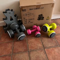Body Sculpture Dumbbell Set 6 Dumbbells + Stand & Box