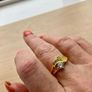 Gold plated silver dress ring/ promise ring Image 5
