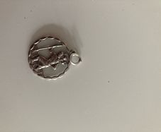 Price drop Sterling silver St Christopher pendant