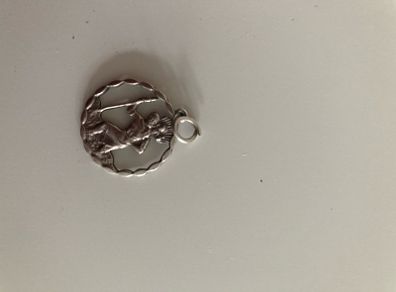 Price drop Sterling silver St Christopher pendant