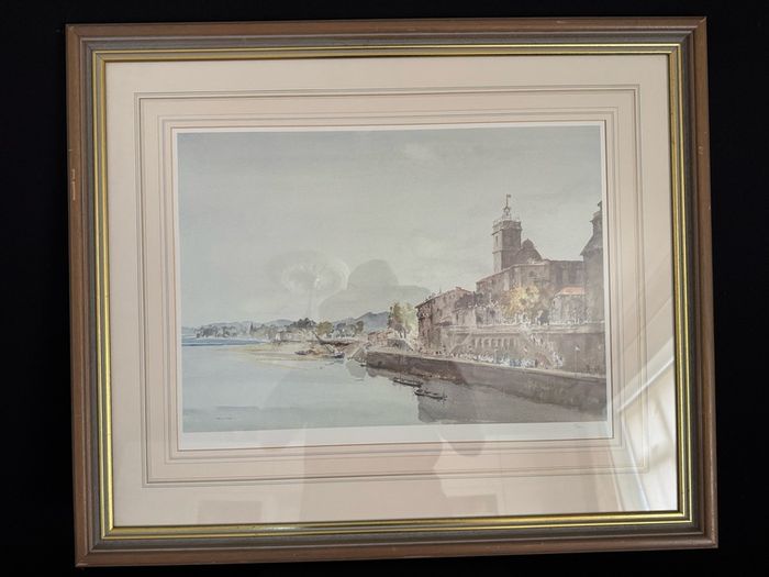Francis Russell Flint Signed Limited Edition Print "Fete Day, St Tropez" (5/500) - Framed