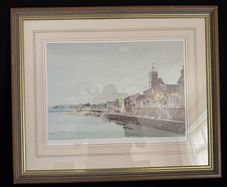 Francis Russell Flint Signed Limited Edition Print "Fete Day, St Tropez" (5/500) - Framed