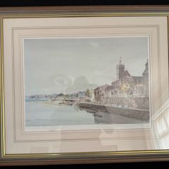 Francis Russell Flint Signed Limited Edition Print "Fete Day, St Tropez" (5/500) - Framed