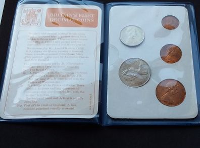 Great Britain : Britain's First Decimal Coins Set