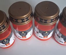4 Red Led Memorial Flickering Candles Bundle