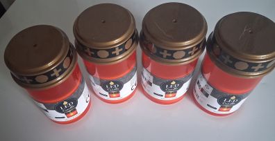 4 Red Led Memorial Flickering Candles Bundle