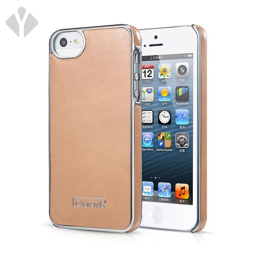 iPhone 5/5s/5se Electroplating Leather Back Cover