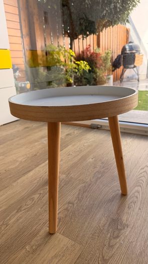 Round Scandinavian Style Side Table