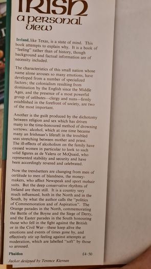 The Irish. A Personal View. By Tim Pat Coogan. First Edition Hardback Complete With Dustjacket In Very Good Condition. 32.