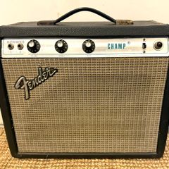 Vintage Mid-1970s Fender Champ. Silverface, 5W All-Tube Combo (110V, Step-Down Transformer & Original Speaker Included)