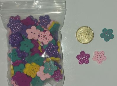 Wooden Flower Buttons