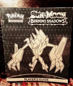 Pokemon. Sun And Moon. Burning Shadows. Player's Guide. Booklet.