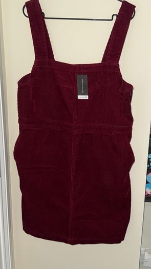 Dorothy Perkins Solid Corduroy Pinafore Dresses