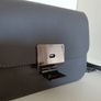 Leather Grey Crossbody Bag Image 6