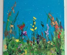 Original painting Floral Art original Irish art painting Gift