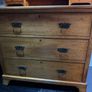Stamped Harris Lebus Satin Walnut Chest/Dressing Table (c. 1910) - Detachable Mirror Image 3