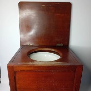 Vintage Victorian Antique Wooden Mahogany Commode Pot Stand step Royal Winton - FREE DELIVERY/COLLECT
