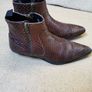 Asos Brown Snakeskin Chelsea boots Image 3