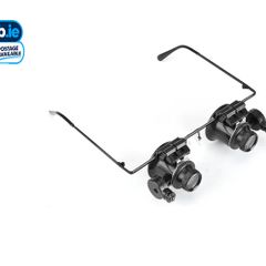 20X Magnifying Magnifier Eye Glasses LED Light