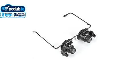 20X Magnifying Magnifier Eye Glasses LED Light