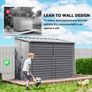 Galvanised Metal Garden Shed 5 x 9ft Image 7