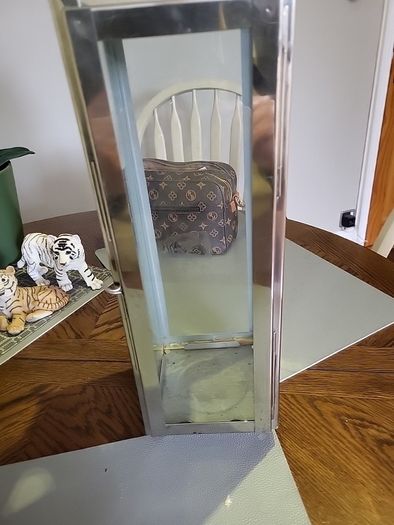 Lantern  tall stainless steel