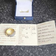 Art deco Sri Lankin Sapphire & diamond 9k Engagement Ring with COA