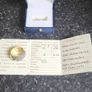 Art deco Sri Lankin Sapphire & diamond 9k Engagement Ring with COA Image 2