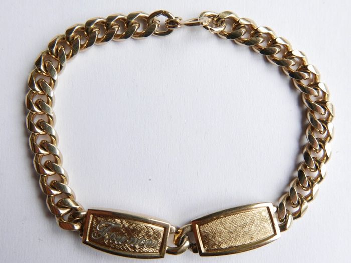 Vintage Gold Plated Bracelet length 7,5"