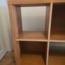 4 Cube Storage Bookcase with Wheels Image 3