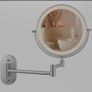 Makeup Cosmetic Vanity Mirror Bathroom Dressing Room Vanity Table Dual LED Battery USB Charging Black Chrome Brushed Vintage Gold Image 2