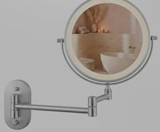 Makeup Cosmetic Vanity Mirror Bathroom Dressing Room Vanity Table Dual LED Battery USB Charging Black Chrome Brushed Vintage Gold