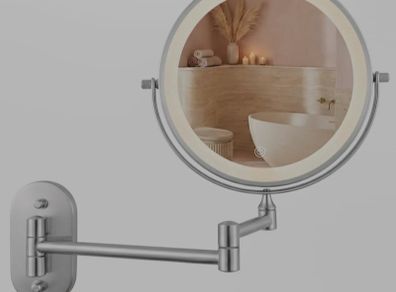 Makeup Cosmetic Vanity Mirror Bathroom Dressing Room Vanity Table Dual LED Battery USB Charging Black Chrome Brushed Vintage Gold